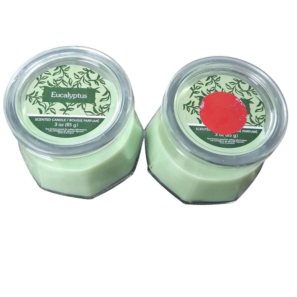 No Boundaries Eucalyptus Scented Candle Set - Green